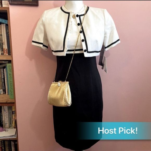 Liz Claiborne Dresses & Skirts - 💥Host Pick!💥 NWT Vintage Liz Clairborne Petites Cotton Dress & Cropped Jacket